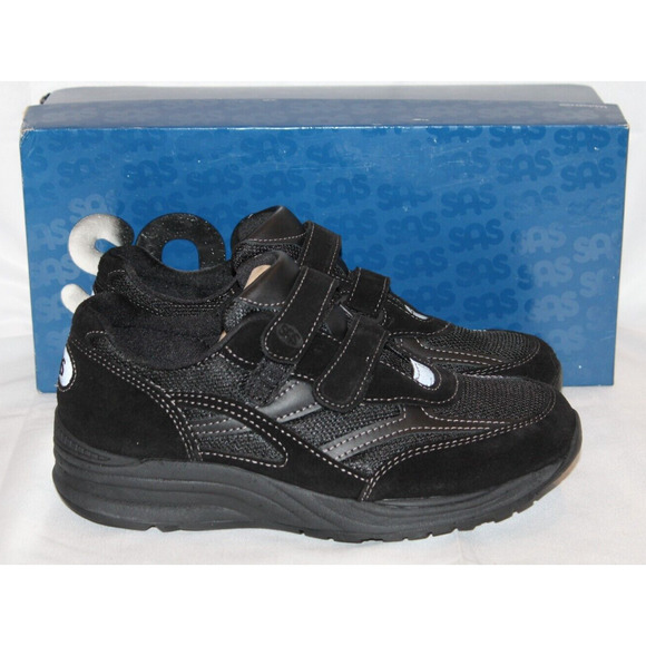 SAS‎ Men's Shoes JV Mesh EZ Strap Black Sneakers Sz 8 NEW! $215! - Picture 1 of 10